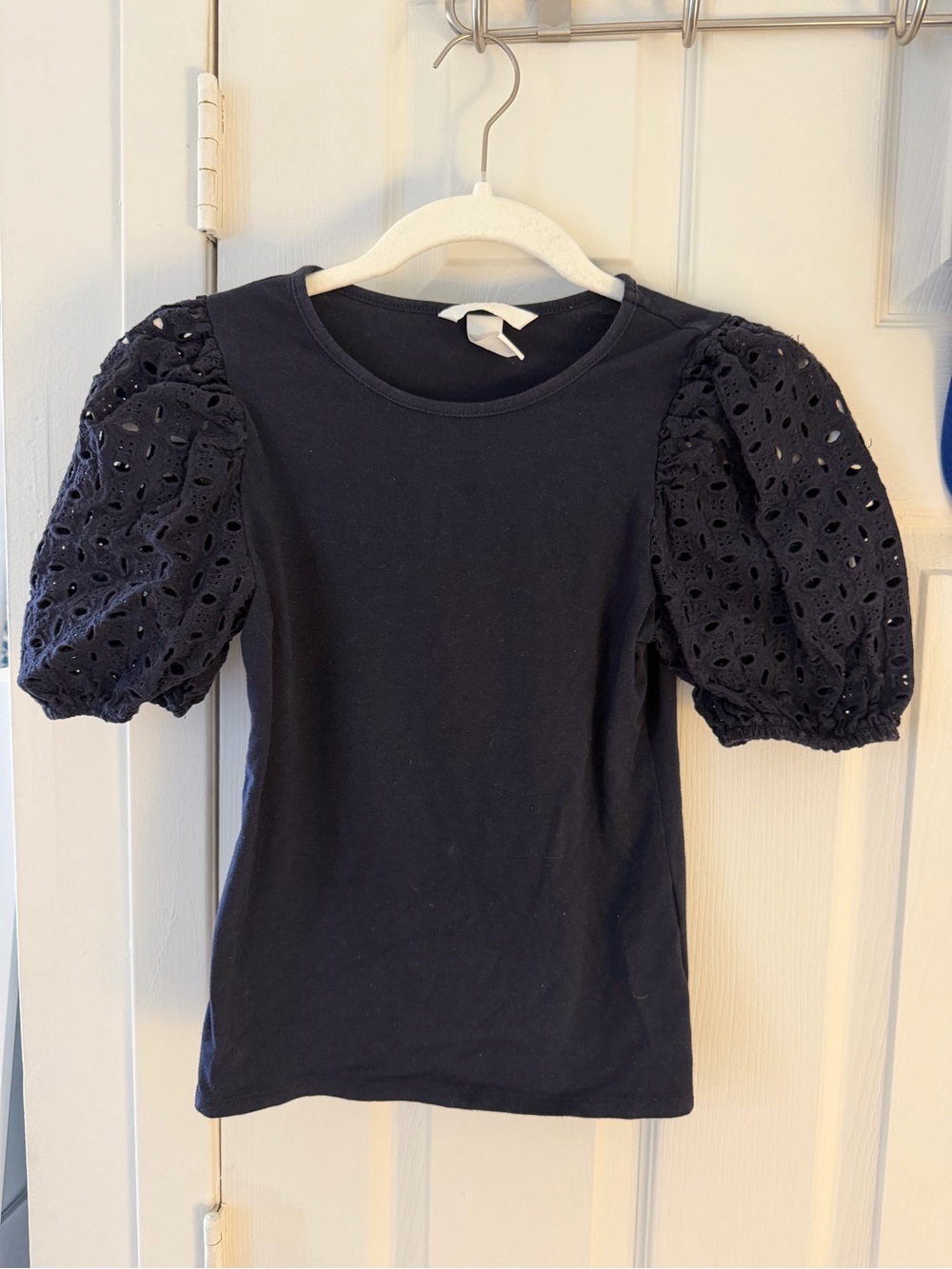 H&M Dark Blue Tee with Crew Neck